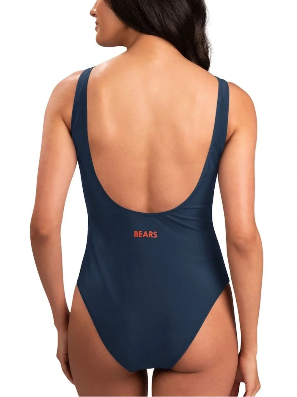 Chicago Bears Official NFL Women’s One Piece Swimsuit Navy Size XL